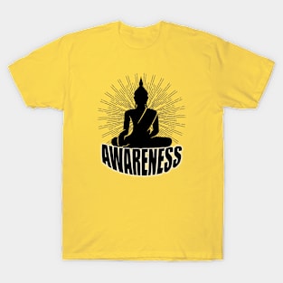 Buddha Awareness Design T-Shirt